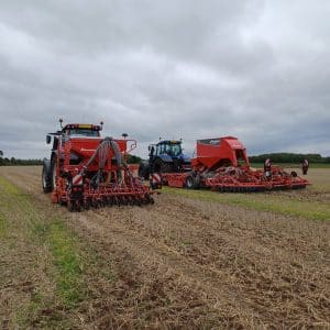 Kverneland farm machinery in a field