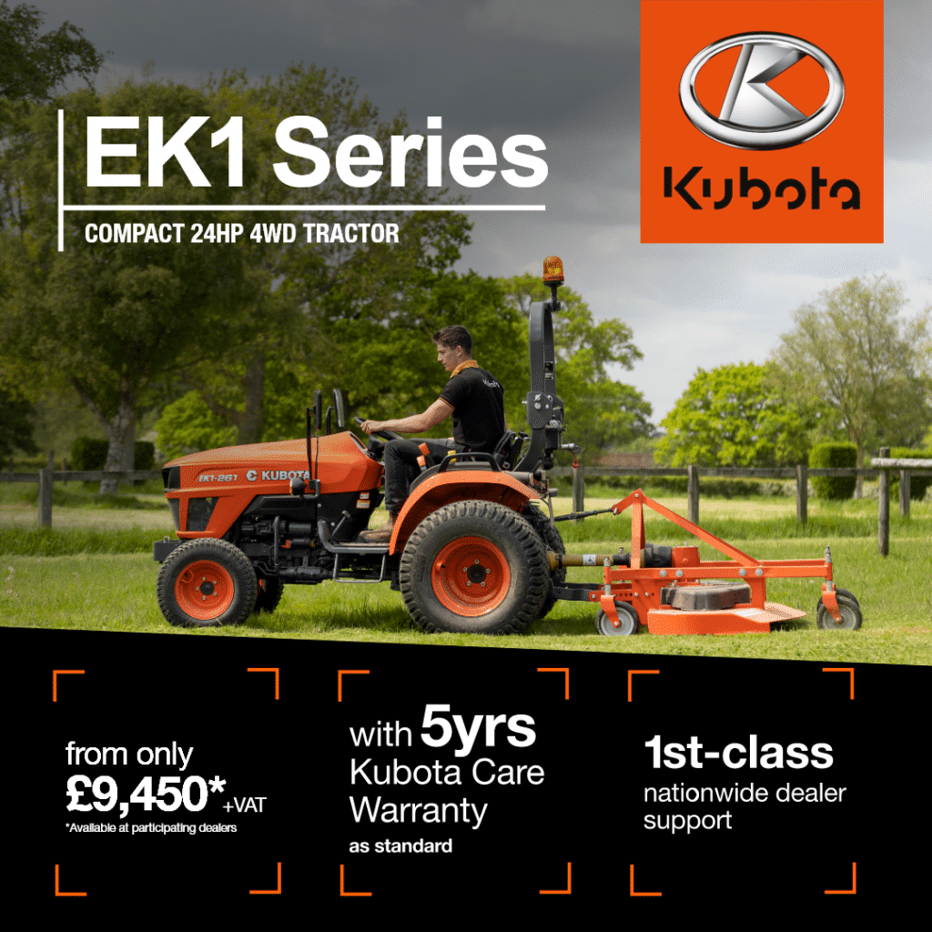 Kubota EK1 compact tractor special offer