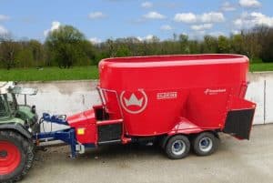 Kverneland diet feeder on a cattle farm