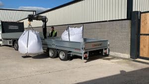 Nugent crane trailer