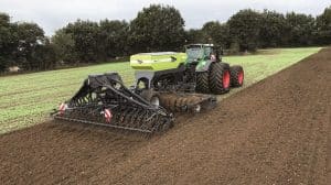 Sky Agriculture MaxiDrill and a Fendt tractor