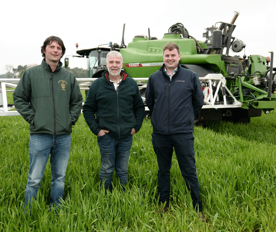 James and David from South Pickenham Estate farm and Jolly from Thurlow Nunn Standen