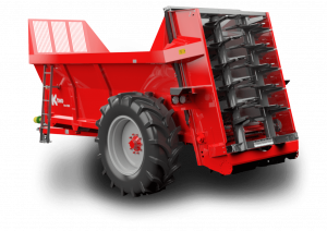 Ktwo muck spreader in red colour