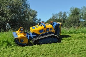 Bomford Turner mower from the wireless Flailbot range