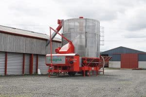 Opico grain dryer on a farm