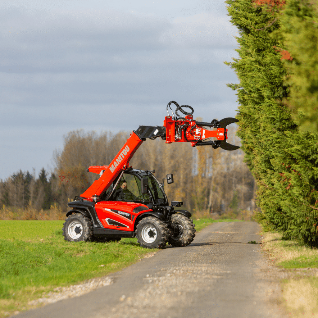 Manitou ULM telehandler used for landscaping