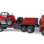 Bruder MAN truck with trailer and Manitou Telehandler