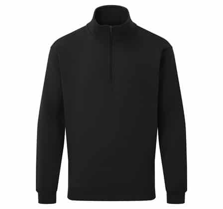 Fort Quarter Zip Sweatshirt Black