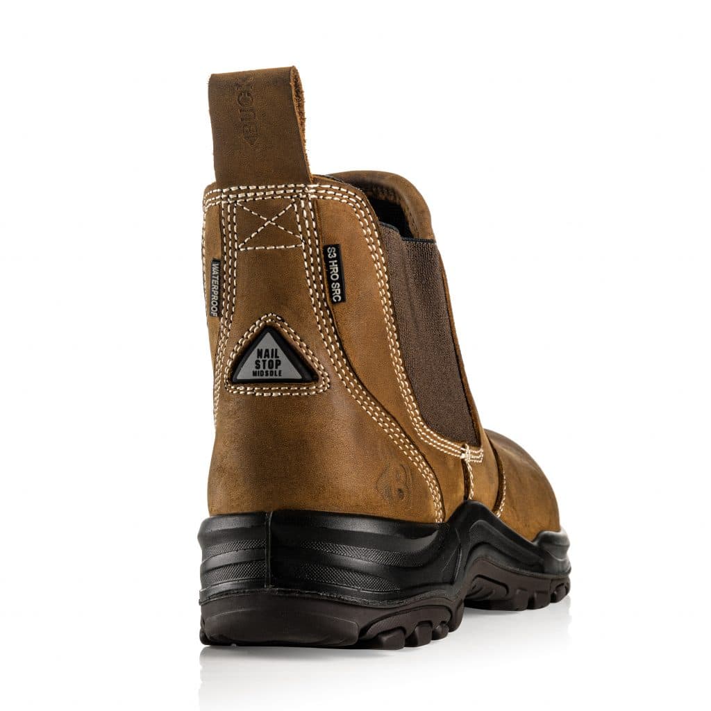 Nubuck Dealer Safety Boots Brown