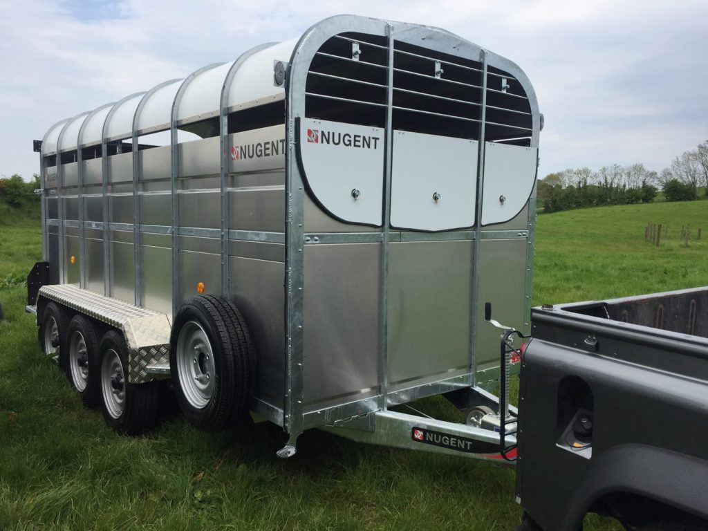 New Nugent livestock trailer L4318T, ideal for transporting sheep and cattle