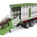 Scania Super 560R Cattle transportation truck with 1 cattle toy set by Bruder