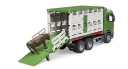 Scania Super 560R Cattle transportation truck with 1 cattle toy set by Bruder