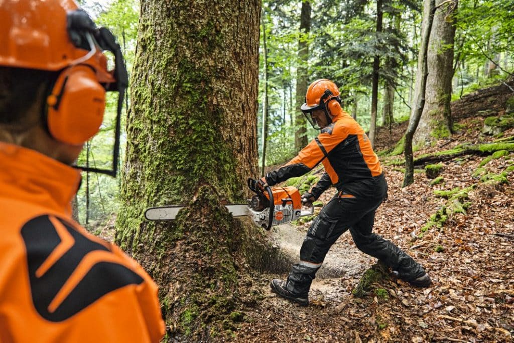 Stihl MS881 chainsaw, the most powerful series-produced chainsaw in the world