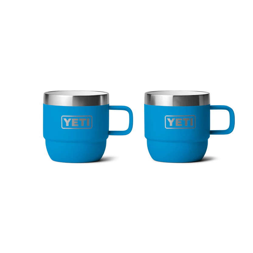 Yeti 6 Oz Espresso Stackable Mugs in Big Wave Blue