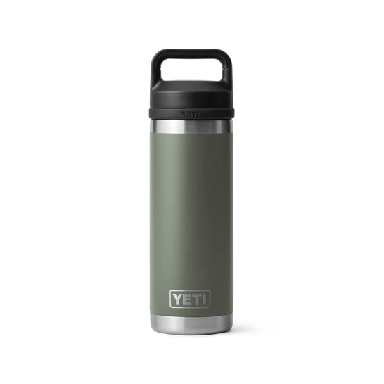 Yeti 18 Oz Rambler bottle in camp green colour