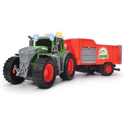 Fendt Toy Tractor with Trailer closeup