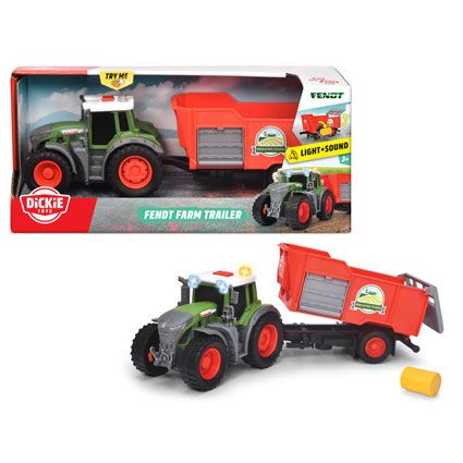 Fendt Toy Tractor with Trailer packaging