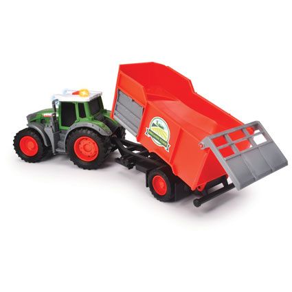 Fendt Toy Tractor with Trailer side