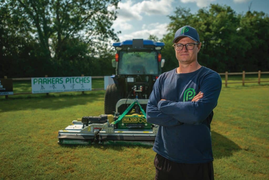 Major CS Pro Mower transforms the mowing efficiency for sports turf contractor Parker Pitches in Suffolk