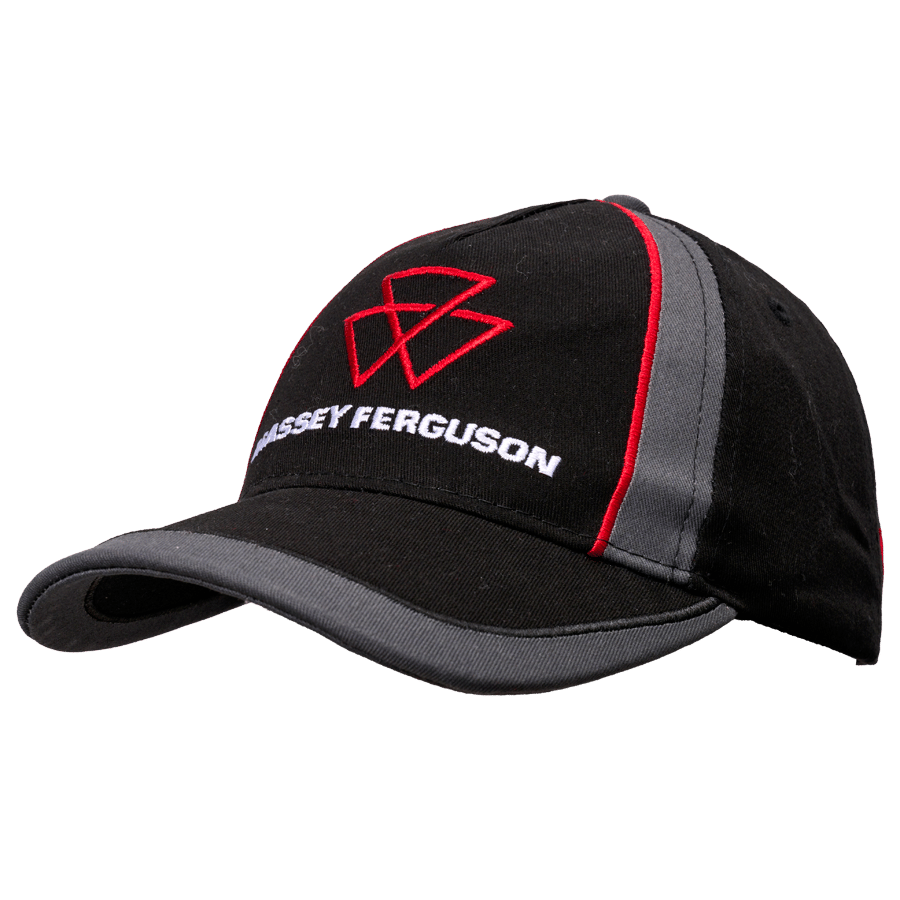 Massey Ferguson Black and Grey Kids Cap side