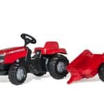 Massey Ferguson Pedal Tractor with Trailer