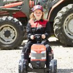Massey Ferguson Pedal Tractor with Trailer lifestyle