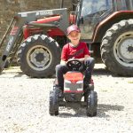 Massey Ferguson Pedal Tractor with Trailer lifestyle boy