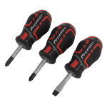 Sealey 3pc Stubby Screwdriver Set