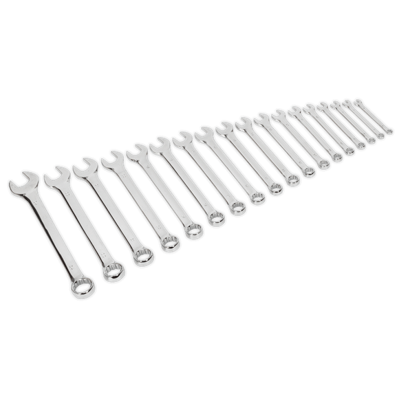 Sealey 18pc Combination Spanner Set