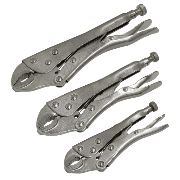 Sealey 3pc Locking Pliers Set