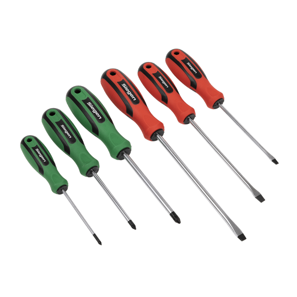 Sealey 6pc Soft Grip Screwdrivers