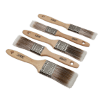 Sealey 5pc Wooden Paint Brush Set