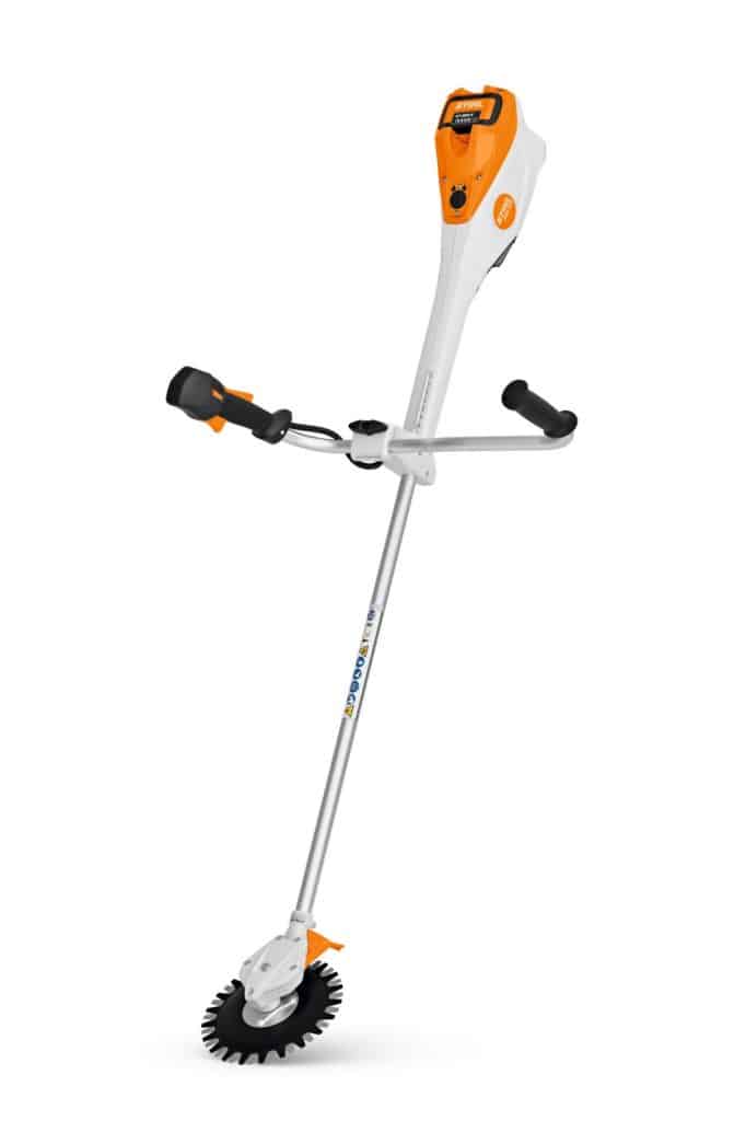 Stihl RGA 140 Cordless Brushcutter, a powerful tool designed for professional users seeking efficient and low-spin removal of weeds and grass from various surfaces