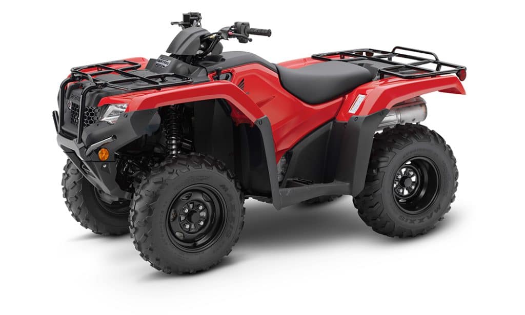 Honda TRX420 FA2 ATV quad bike in red colour