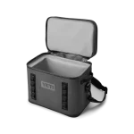 Yeti Hopper Flip 18 Soft Cooler Charcoal open
