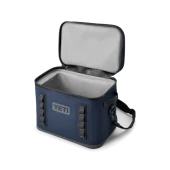 Yeti Hopper Flip 18 Soft Cooler Navy open