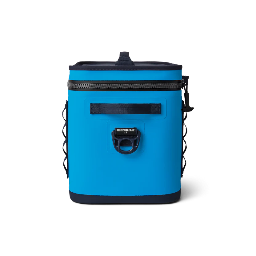 Yeti Hopper Flip 18 Soft Cooler in Big Wave Blue Colour Side View