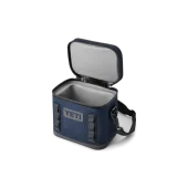 Yeti Hopper Flip 8 Soft Cooler Navy open