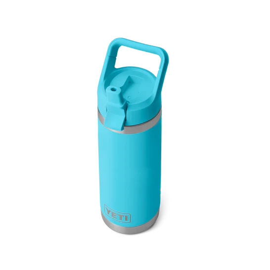 Yeti Rambler 18oz Water Bottle Blue above