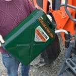 Portek No-Glug-20L-Fuel Can in use
