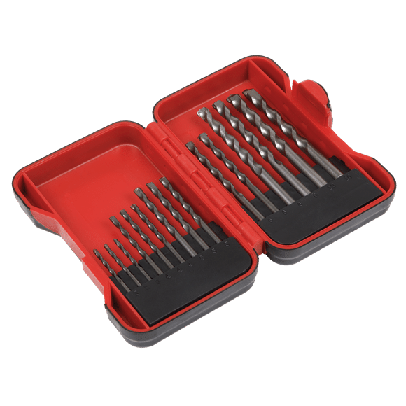 Sealey 15pc Masonry Drill Bit Set