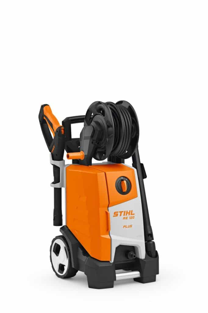 Stihl RE 120 Plus Electric Pressure Washer folded