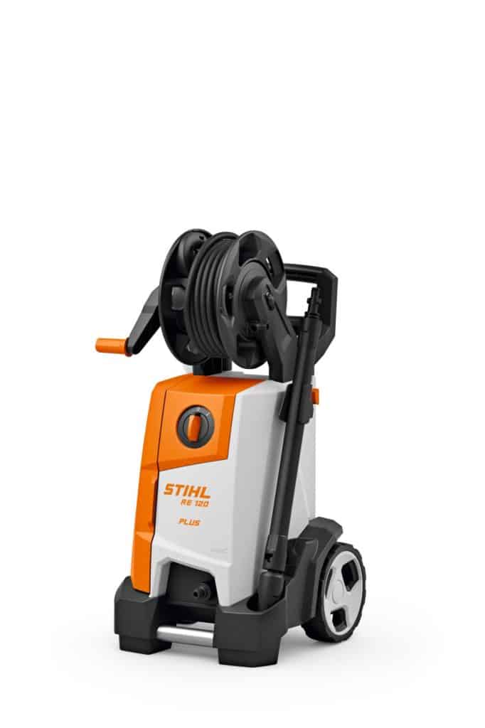 Stihl RE 120 Plus Electric Pressure Washer folded left