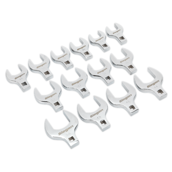 Sealey 14pc Crow's Foot Spanner Set