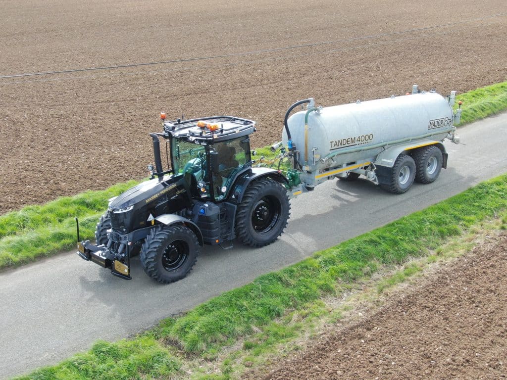 One of the first tractors to go through the recently launched MF by You customisation process can be spotted working in Norfolk