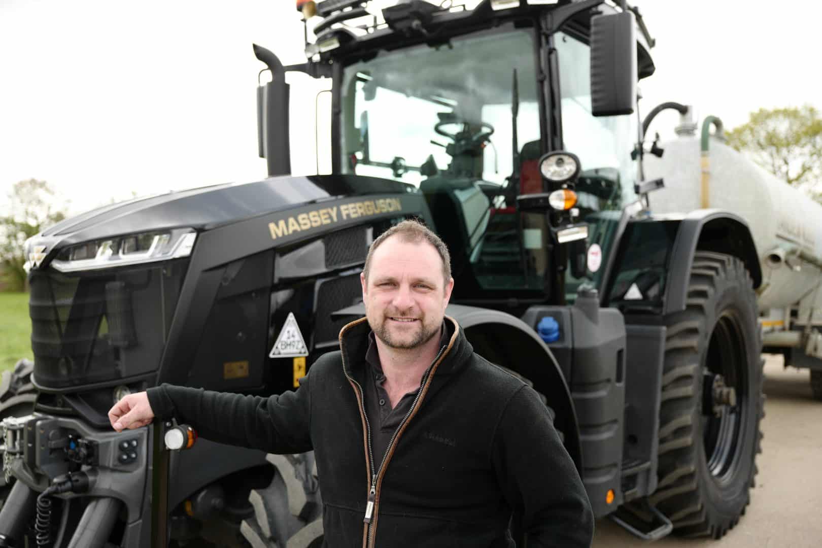 Norfolk Farmer, John Nurse, with his one-of-a-kind Massey Ferguson 8S tractor