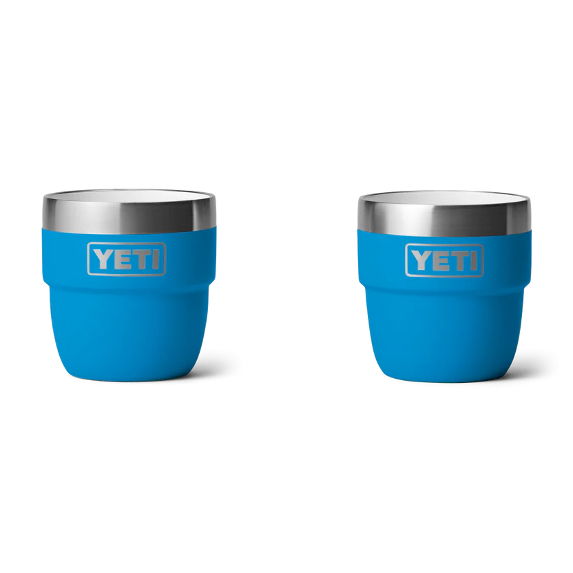 Yeti Rambler 4 Oz Espresso cups in Big Wave Blue colour