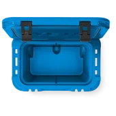 Yeti Roadie 32 Wheeled Cooler in Big Wave Blue inside