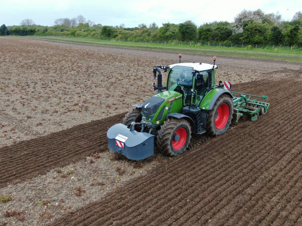 Fendt 722 tractor on a Norfolk farm