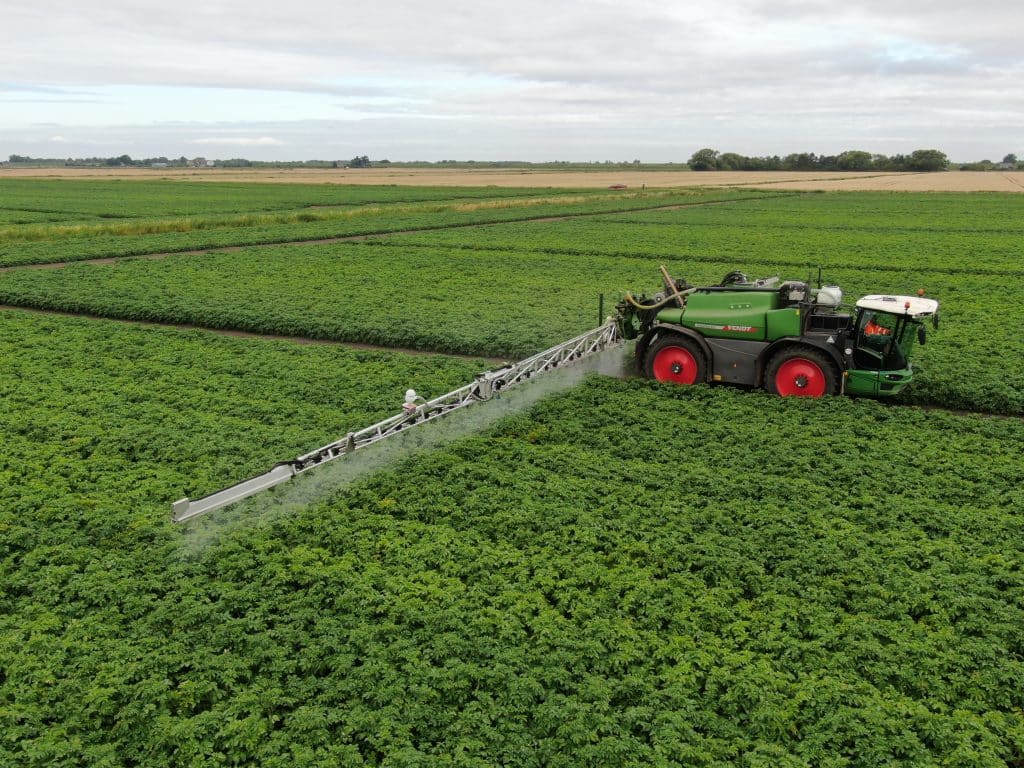 The Fendt Rogator 655, 6,000-litre 36m sprayer owned by J Gilbert &